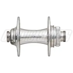 Chris King R45 Disc Centerlock Nabe VR, 100x12mm, 28 L., Edelstahl-Lager, silver