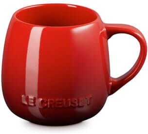 Le Creuset Cerise Stoneware Coupe Collection Mug
