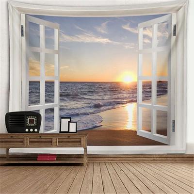 Inspired Living Open Window Scenery Wall Tapestry For Bedroom And Living Room Decor 5 230x150cm