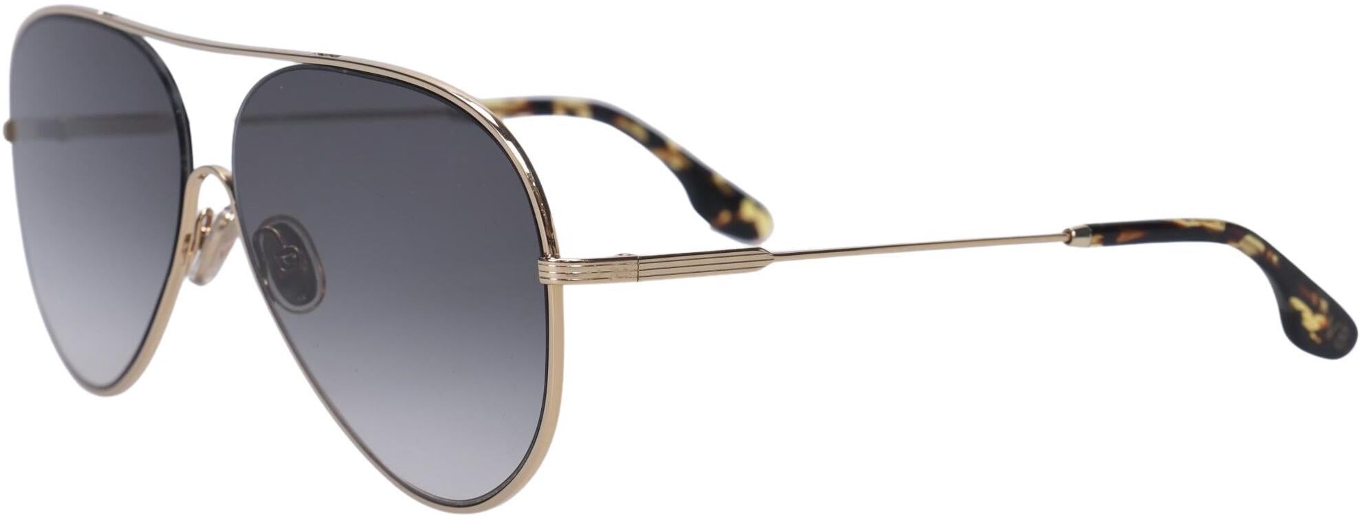 Victoria Beckham Damen Sonnenbrille, Gold - Second Hand