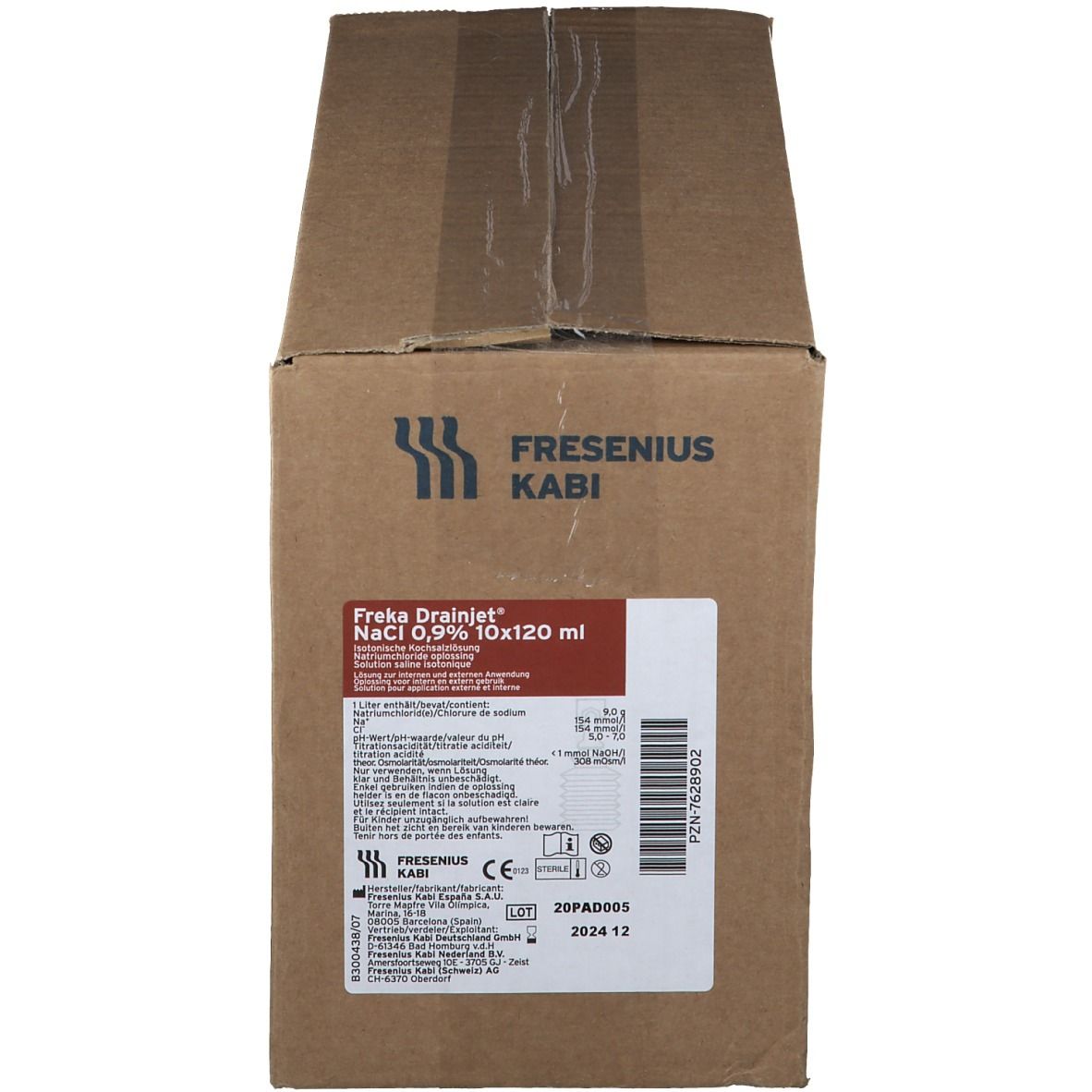 Freka Drainjet Kochsalzlösung 0,9% ISO 10x120 ml Lösung
