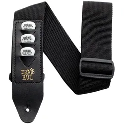 Ernie Ball EB4039 Pickholder Black - Gitarrengurt