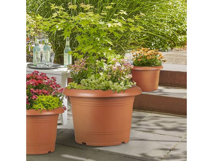 Ensemble de pots à plantes 322/331 6 40 x 28 x 40cm Orange/Orange
