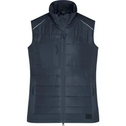 James & Nicholson Damen Hybrid Gilet Bodywarmer JN1821 carbon/carbon M