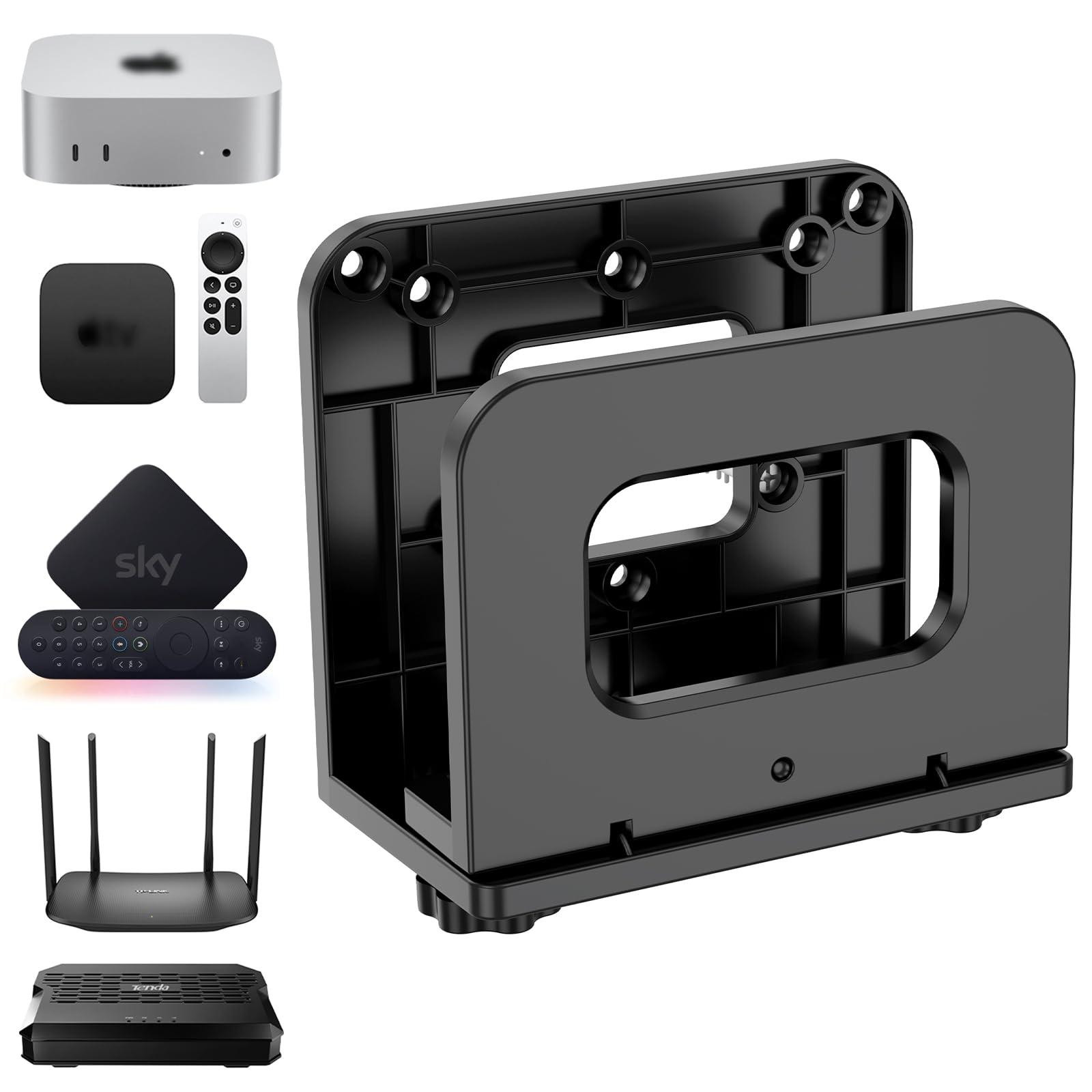 Selius Universele verstelbare muurbeugel voor WiFi-router, TV Box en Mini PC
