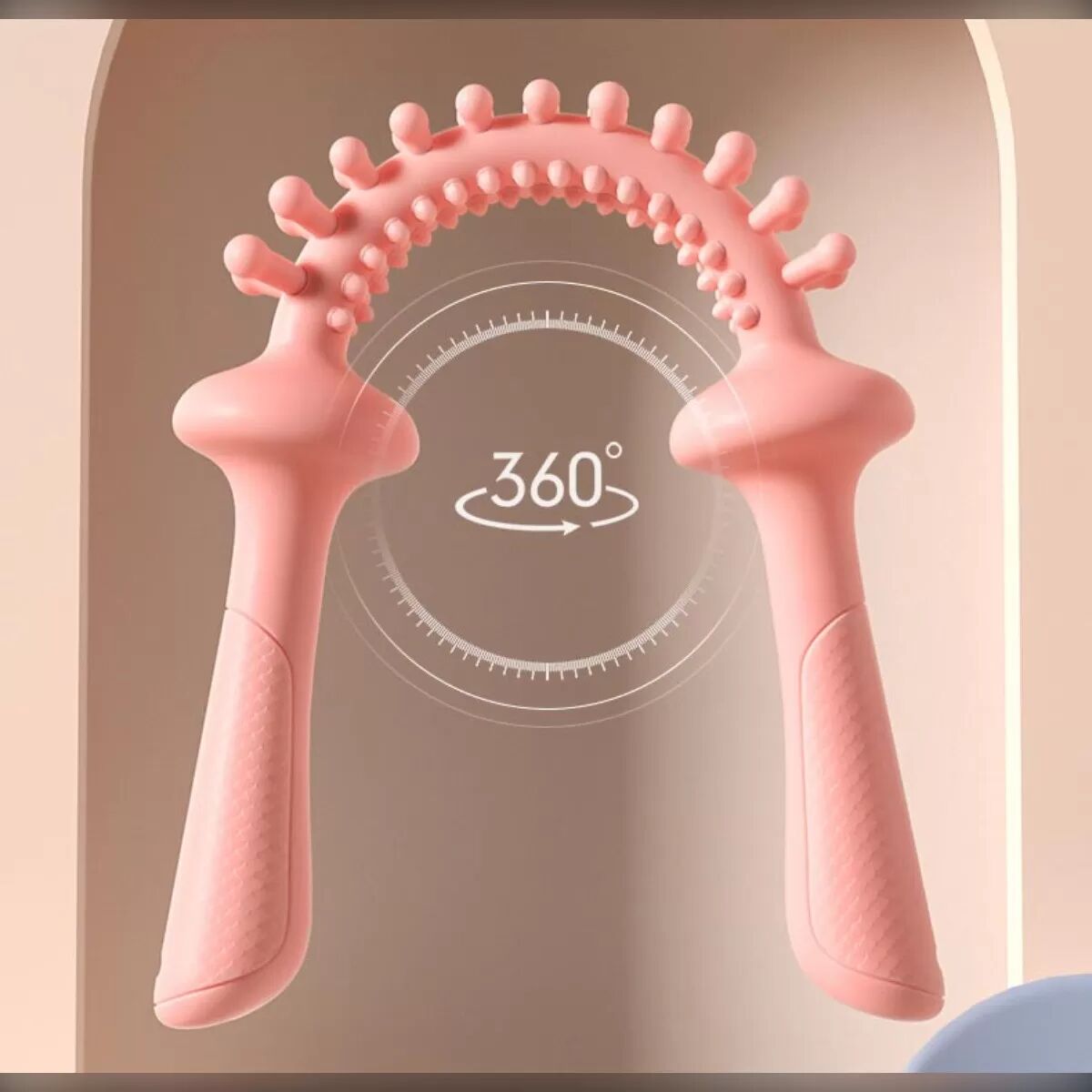 INF Bâton de massage multi-fonctions en gel souple pour la nuque Rose