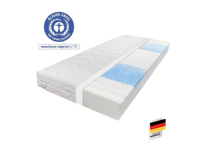 Kaltschaummatratze Blue Vision, Matratze in 90x200 und vielen weiteren Größen erhältlich!, Beco, 18 cm hoch, Blauer Engel-Auszeichnung, atmungsaktiv, ergonomische Körperanpassung