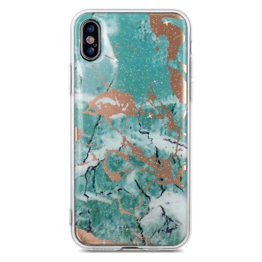 iLike iPhone X / iPhone XS Marmur case (Apple iPhone X, Apple iPhone XS) (IIPXXSMCGRE)