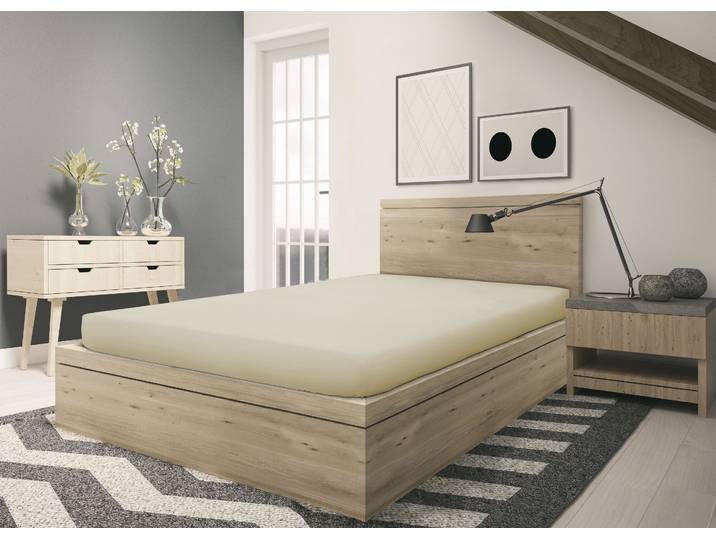 Spannbettlaken SETEX GOTS Feinbiber Spannbettlaken , beige (natur), B:90cm L:200cm, Feinbiber, Obermaterial: 100% Baumwolle, Bettlaken, Spannbettlaken, aus zertifizierter Bio-Baumwolle