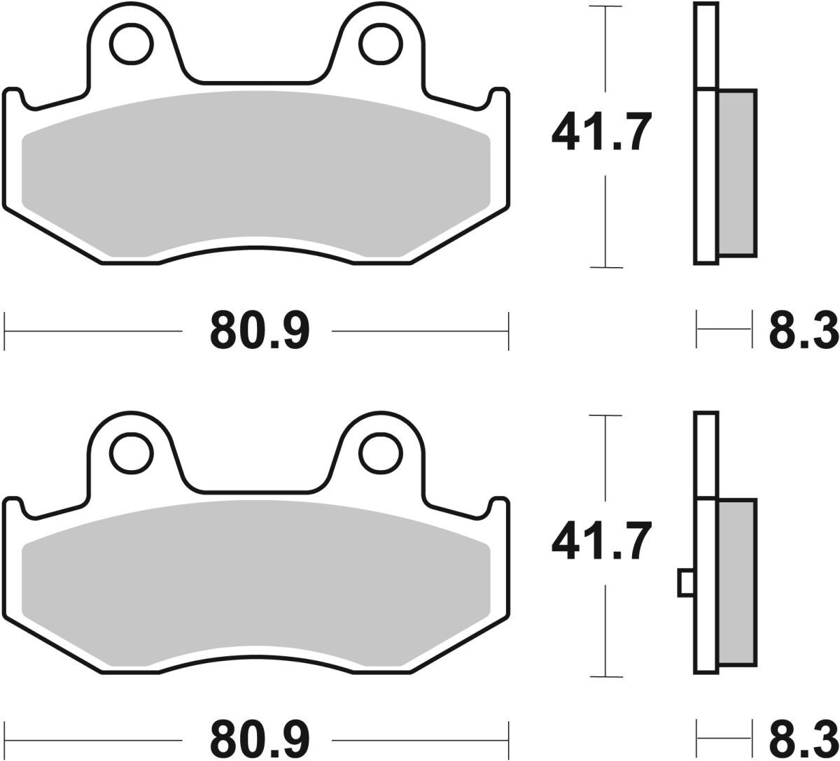 Bremsbelagsatz BREMBO 07055XS