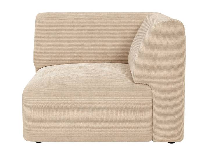 Modul Ecksessel aus Feincord - Beige - POGNI von Maison Céphy