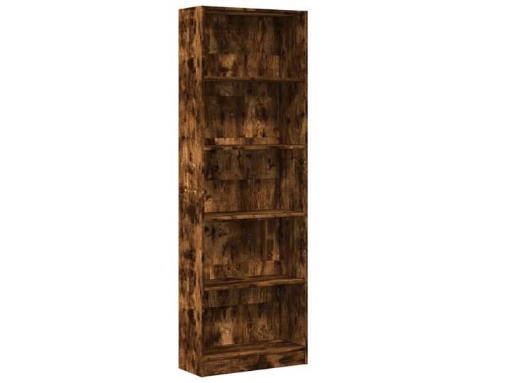 Bibliothèque - mango - Meuble de rangement - Chêne fumé - 60x24x176 cm - bois d'ingénierie M548