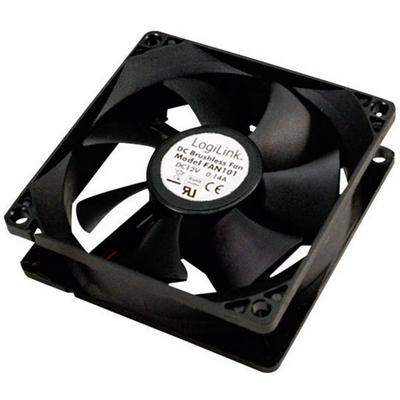 LogiLink FAN101 PC-Gehäuse-Lüfter Schwarz (B x H x T) 80 x 80 x 25 mm