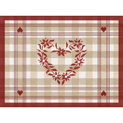 Pronappe 334272I Schachtel mit 400 Dekor-Tischsets, geprägtes Recyclingpapier 80g, Edelweiß - Format 30x40cm - edelweiss