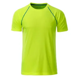 Funktions-Tshirt "JN496" - L - bright-yellow/bright-blue