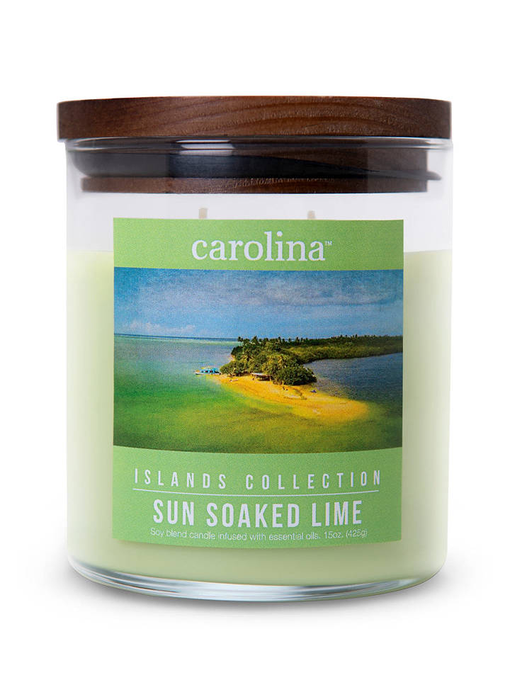 Colonial Candle Duftkerze "Sun Soaked Lime" in Grün - 425 g - onesize