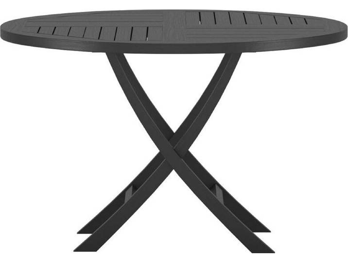 Kenya table de jardin Ø120cm noir.