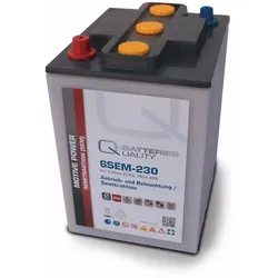 Q-Batteries 6SEM-230 6V 230Ah Semitraktionsbatterie