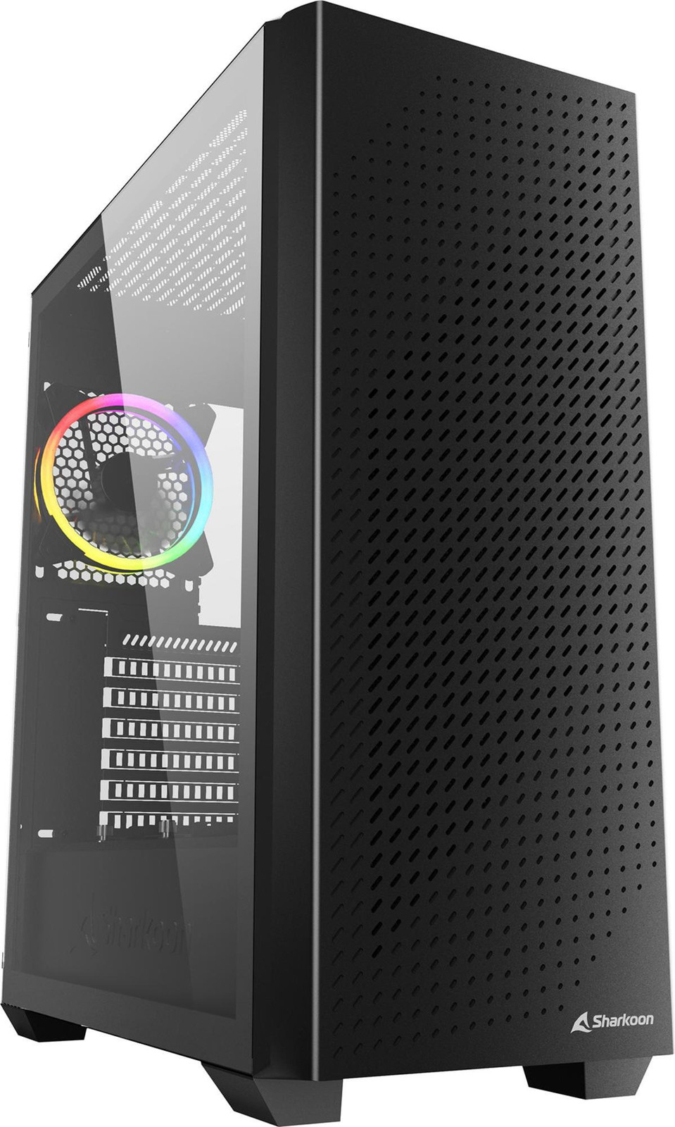 Sharkoon VS9 RGB ATX computerbehuizing met glas, zwart