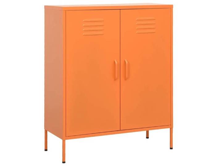 Armoire de Rangement Placard Armoire de Stockage Meuble de Rangement Salon Salle de Séjour Intérieur Orange 336165