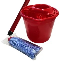 Wischset Putzeimer Meiko Wischmop 3-teilig Starter Mopp-Set für den Haushalt