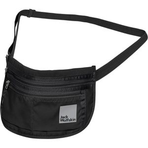 Jack-Wolfskin Bauchtasche Document Belt De Luxe, aus Polyester, schwarz, 0,5 Liter, Breite 27cm, 2 Fächer