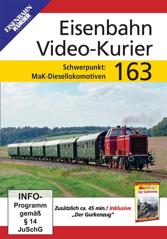 Eisenbahn Video-Kurier 163 - Schwerpunkt MaK-Diesellokomotiven - Preis vom 30.09.2026 09:01:18 h