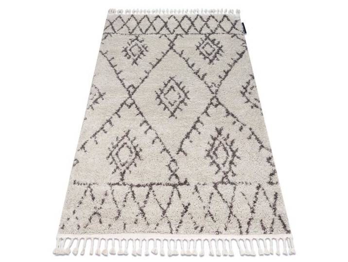 Tapis BERBER FEZ G0535 crème et marron Franges berbère marocain shaggy - 120x170 cm
