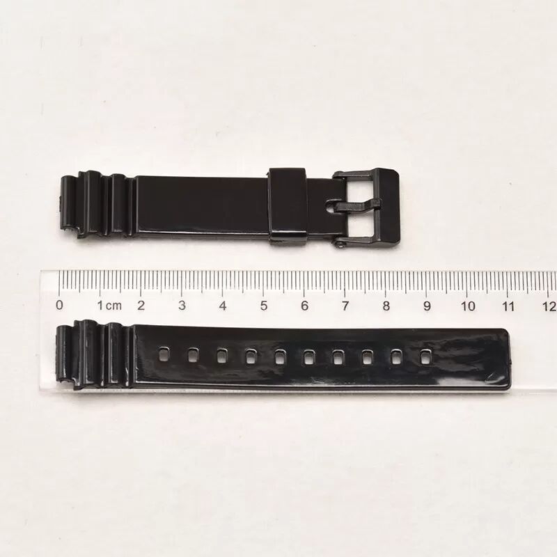 INF Ersatz-Uhrenarmband für Casio MRW-200H Schwarz