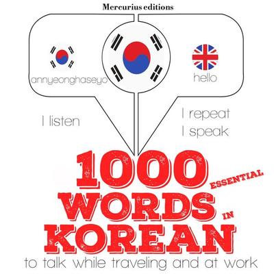 1000 essential words in Korean - JM Gardner, Audio, 9782821114265