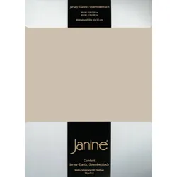 Janine Spannbetttuch Elastic-Jersey 5002 naturell 100x200 cm