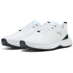 PUMA Fusion Grip 6 Evo Golfschuhe Herren 01 - PUMA white/PUMA silver 43