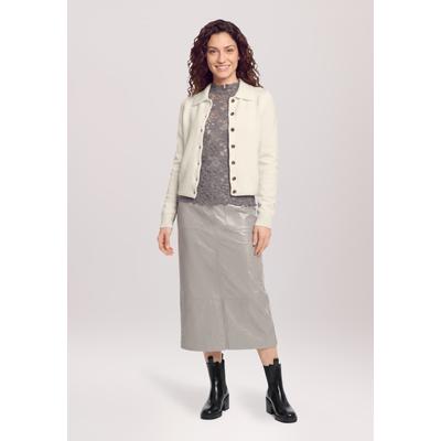 Maxirock CARTOON "Damen mit Taschen", Damen, Gr. 36, beige (grau), Obermaterial: 50% Polyurethan, 50% Polyester, ausgestellt lang, Röcke Maxirock