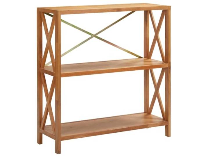 LLEZKBR Home Tools Regal mit 3 Ebenen, 80 x 30 x 87 cm, Eichenholz massiv