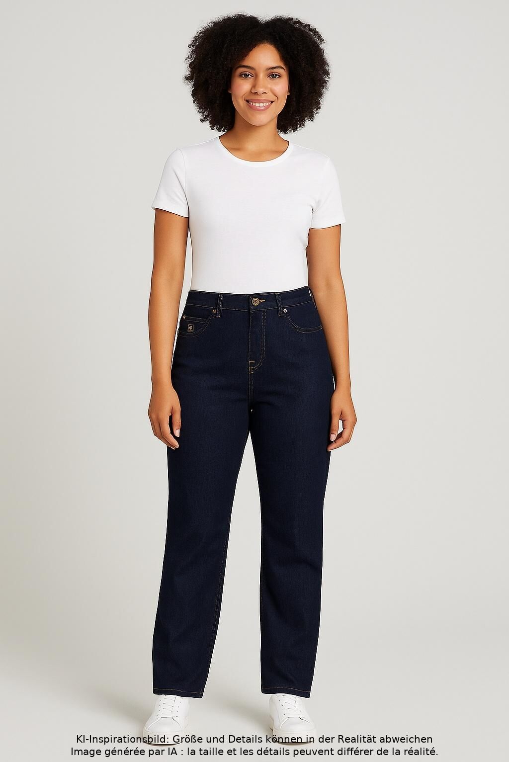 Dangerous Dngrs Damen Jeans, Marineblau, Gr. W34, Baumwolle - Second Hand