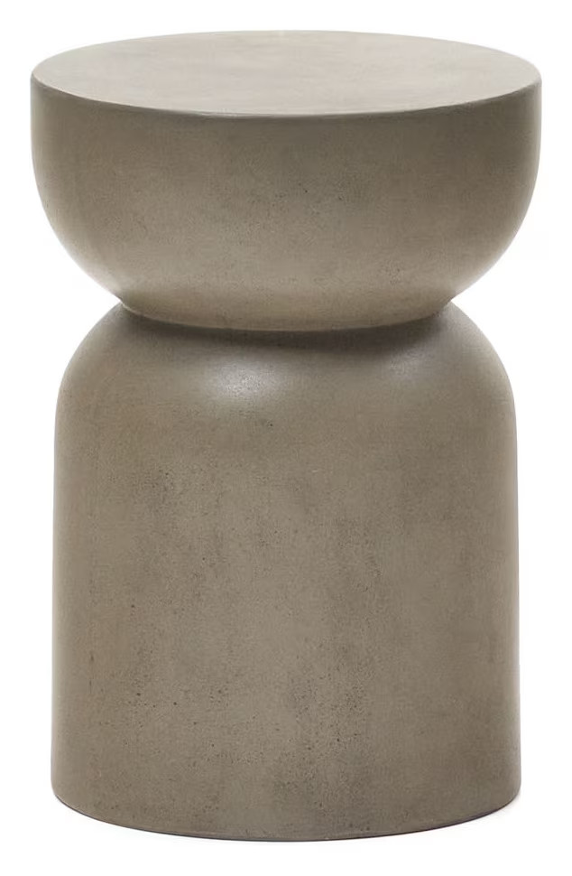 Kave Home Garbet Ronde Bijzettafel - Grijs - Ø32 cm