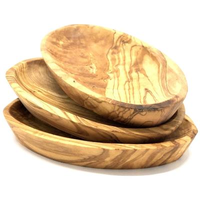 Dipschale OLIVENHOLZ-ERLEBEN "oval aus edlem naturbelassenem Olivenholz", braun, B:16cm, Massivholz, Schüsseln, Dipschale, Einzigartige Maserung, jede Schale ein Unikat, leichte Reinigung