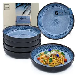 Sänger Geschirr Pastaschalen Set Aruba, Teller, Blau