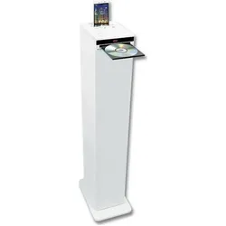 Inovalley Bluetooth Lautsprecherturm HP32-CD-W, Bluetooth Lautsprecher, Weiss