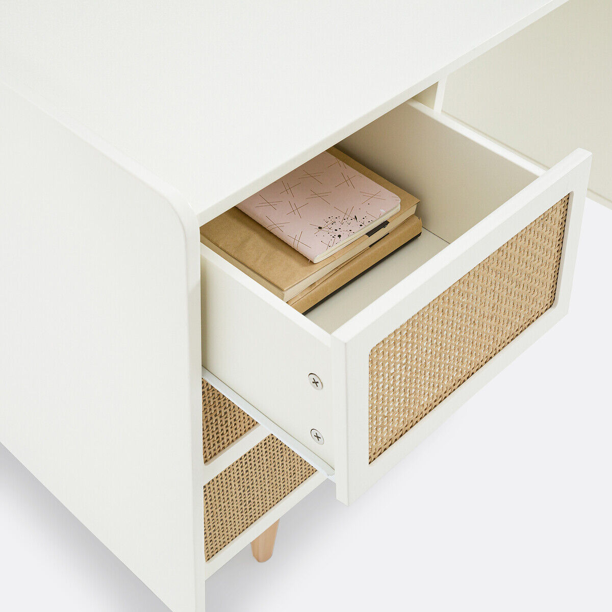 LA REDOUTE INTERIEURS Bureau double caisson 6 tiroirs, Kaya