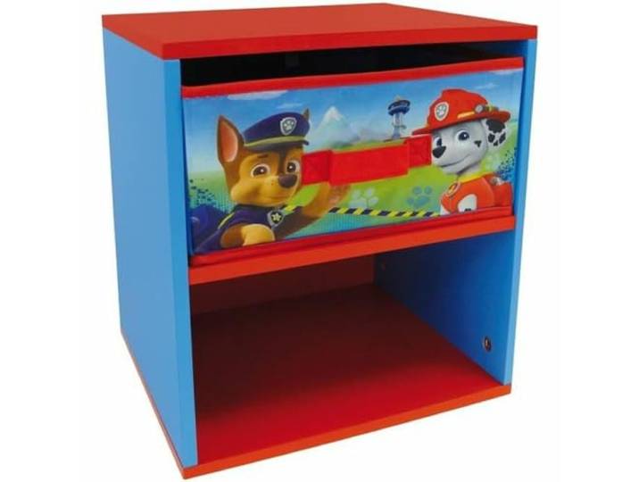Fun House Fun HOUSE-712533-PAT Patrouille-Chevet avec tiroir pour Enfant\, Bois MDF/Intissé\, Bleu\, 33x30x36 cm