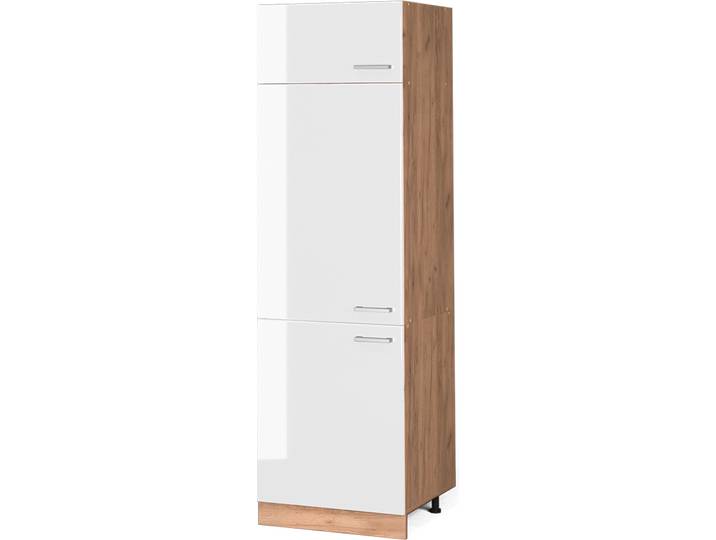 Armoire pour frigo Vicco R-Line Blanc Haute brillance 60cm\, Model 37112