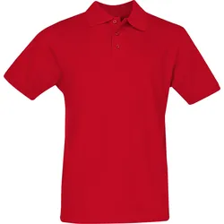 James & Nicholson Herren Classic Polo Poloshirt Polo Shirt Baumwolle NEU, red, S