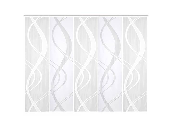 Panneaux japonais Tibaso lot de 5 57 x 245cm Blanc