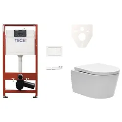 TECE Wand-WC Set für Vorwandmontage + SAT Brevis WC SIKOTSW0