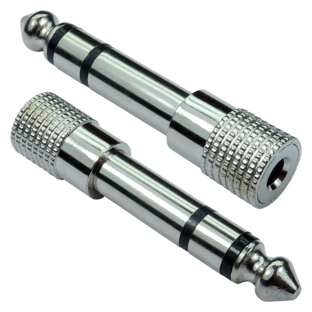 Cables Direct CDL Nickel 6.35mm M- 3.5mm F (3-63MFNK)