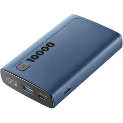 Cellularline CELLULAR L& CLL PB DISPLAY 10000 BL (10000 mAh, 20 W), Powerbank, Blau