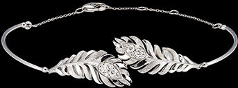 Edenly Panache Armband - Signature - WeiÃŸgold 9 Karat und synthetische Diamant