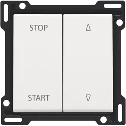 Niko Züblin 154-65905 Abdeckung für elektrisch getrennte Rollladenschalter, white coated 15465905
