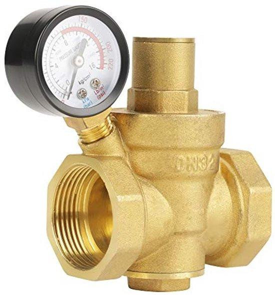 FTVOGUE Drukregelaar met drukmeter en cilinderconstructie voor verwarming